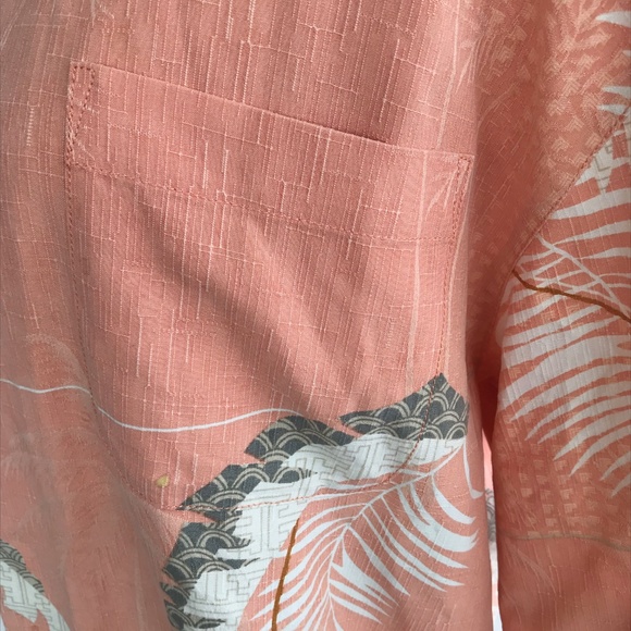 Tommy Bahama Tropical Foliage Silk Print Shirt - Picture 7 of 8
